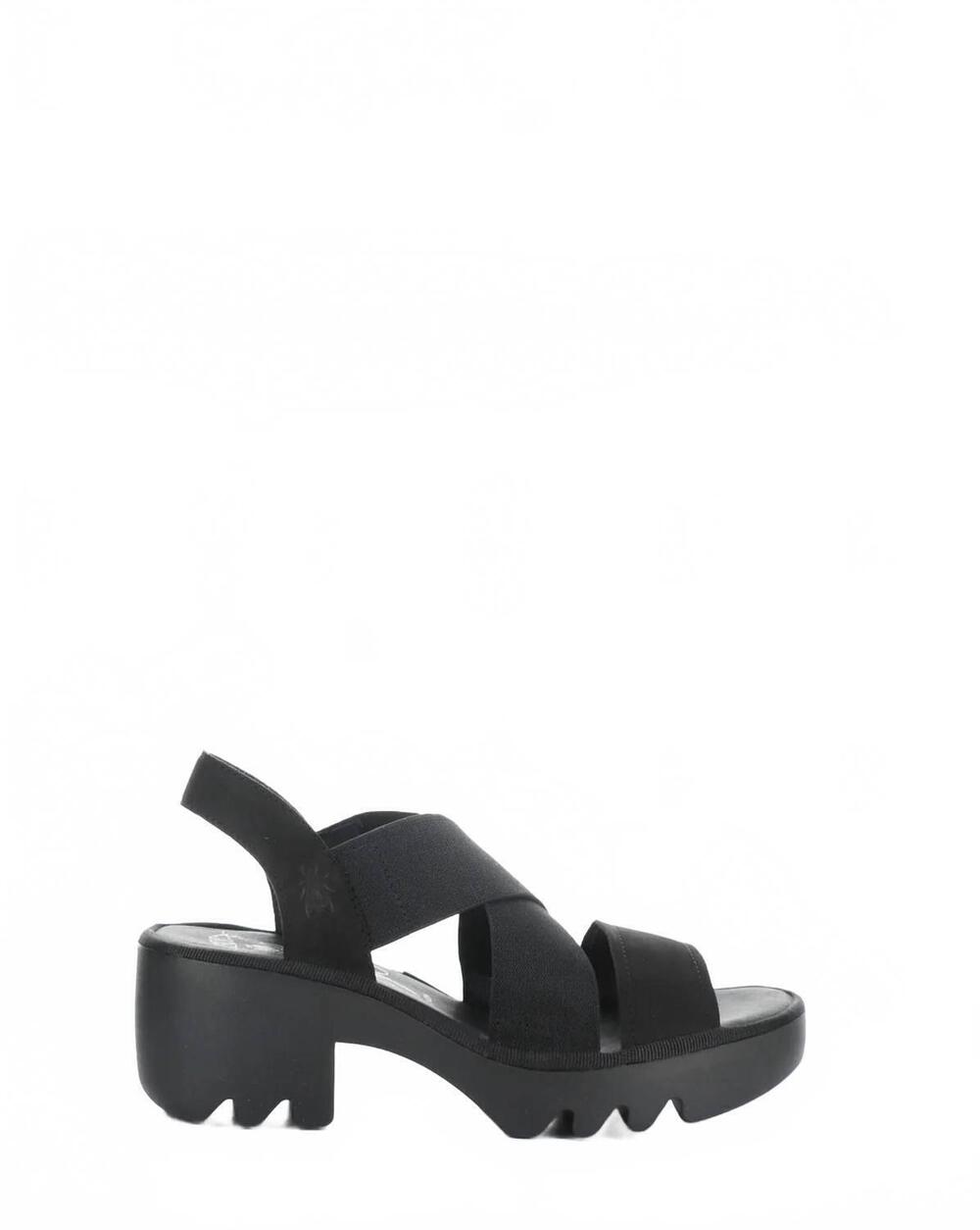NEW FLY LONDON women's taji 520 crossover sandal in black